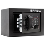Мебельный сейф BRABIX "SF-140EL", 140х195х140 мм, электронный замок, черный, 291141, S103BR210214 во Владикавказе