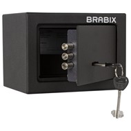 Мебельный сейф BRABIX "SF-140KL", 140х195х140 мм, ключевой замок, черный, 291140, S103BR210114 в Смоленске