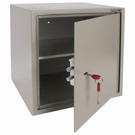 Мебельный сейф BRABIX "D-40m", 400х400х366 мм, 13 кг, ключевой замок, крепление к стене, 291164 в Туле