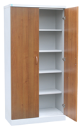 Металлический шкаф для документов с фасадом из ЛДСП в Туле - предосмотр 1